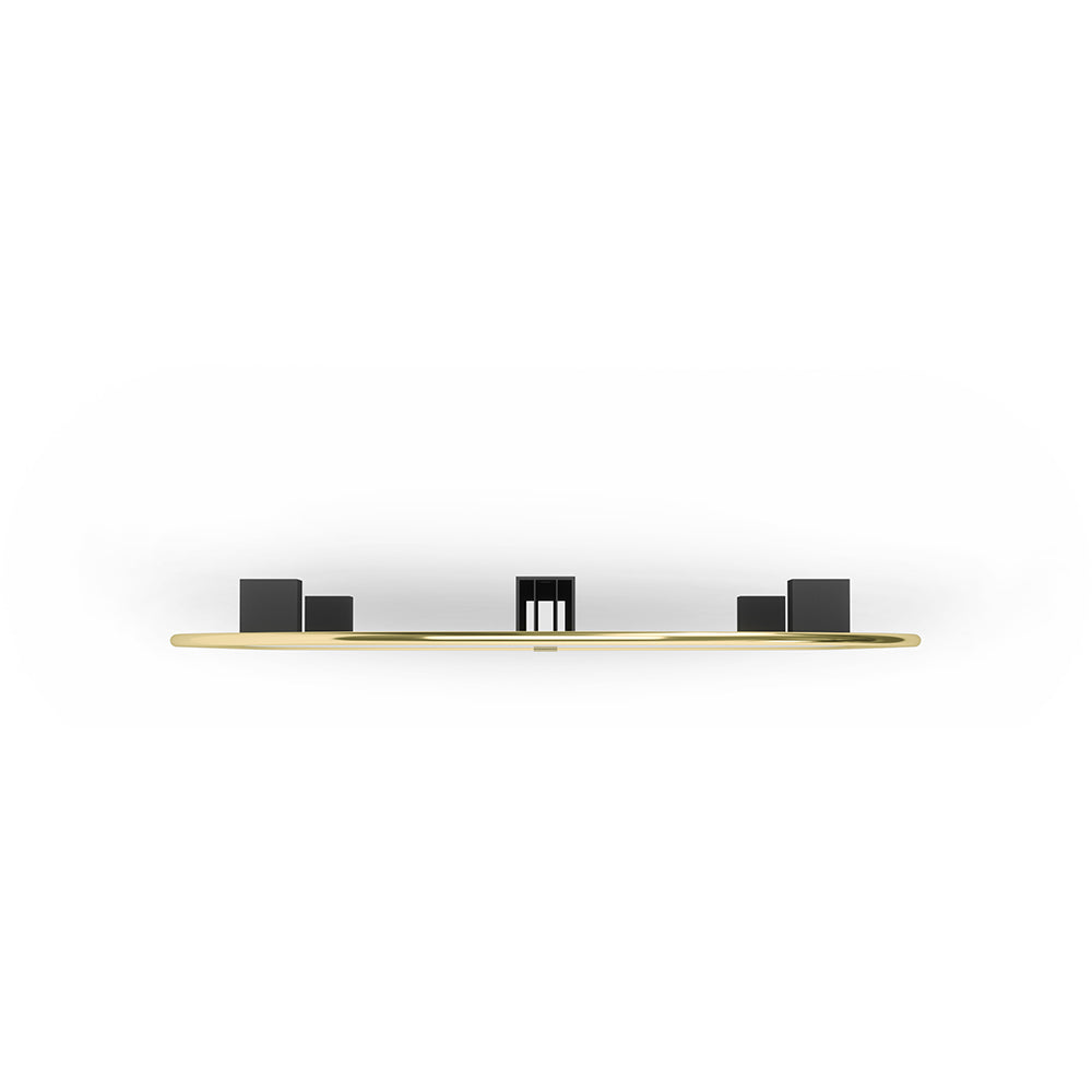 Hubba Pill Mirror 90 cm - Brass