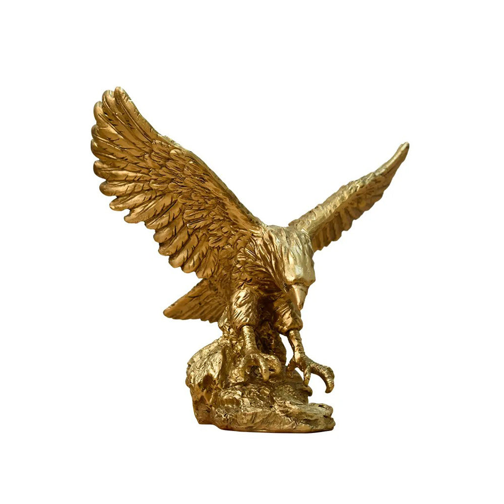 Hunting Eagle Sculpture Small - Gold