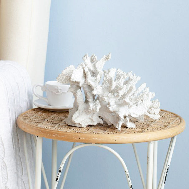 Hydra Coral Decorative Sculpture - White
