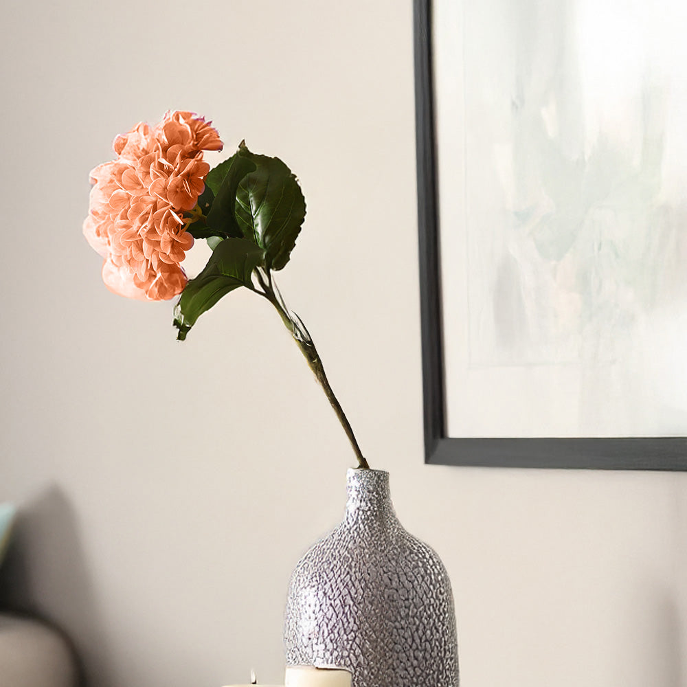 Hydrangea Faux Stem - Orange