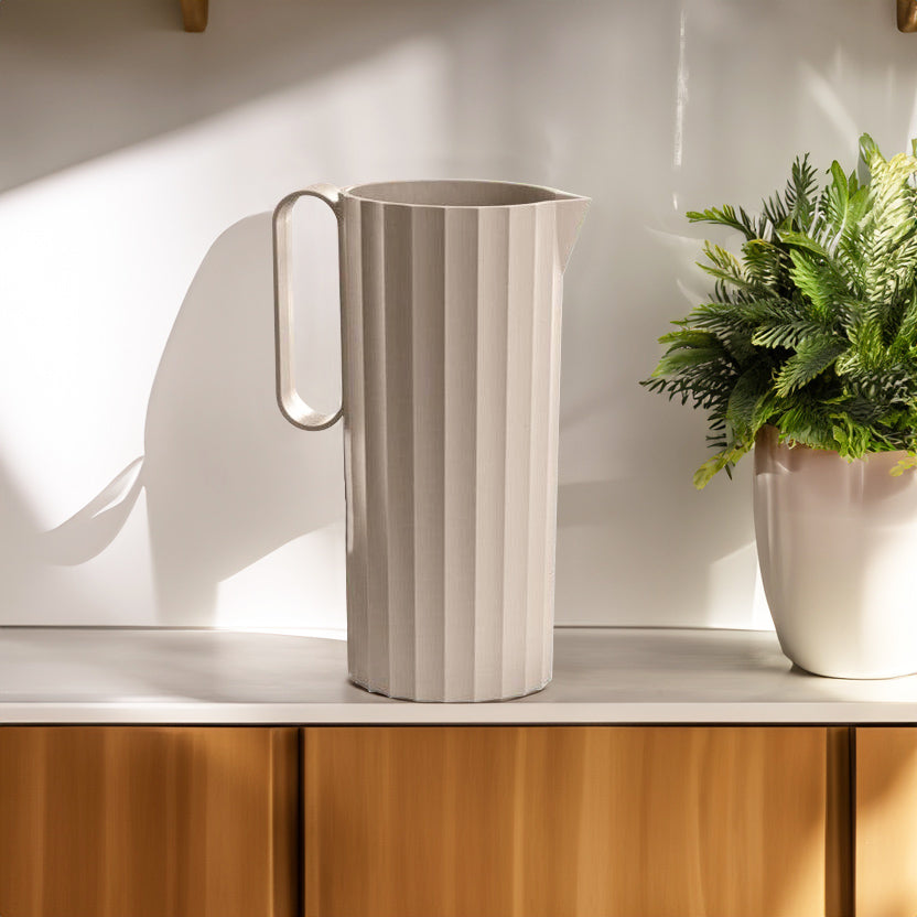 Hydria Water Carafe 1700ml - Moka Grey