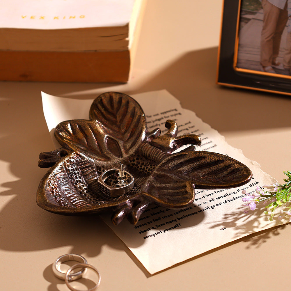 Honeybee Trinket Dish - Antique Gold