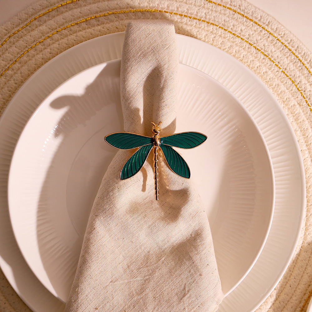 Dragonfly Napkin Rings, Set of 6