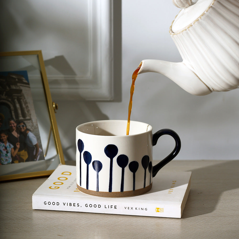 Ceramic Large Mug - Blue Balloons