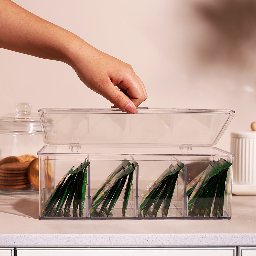 Clearex Sectioned Storage Box - Clear