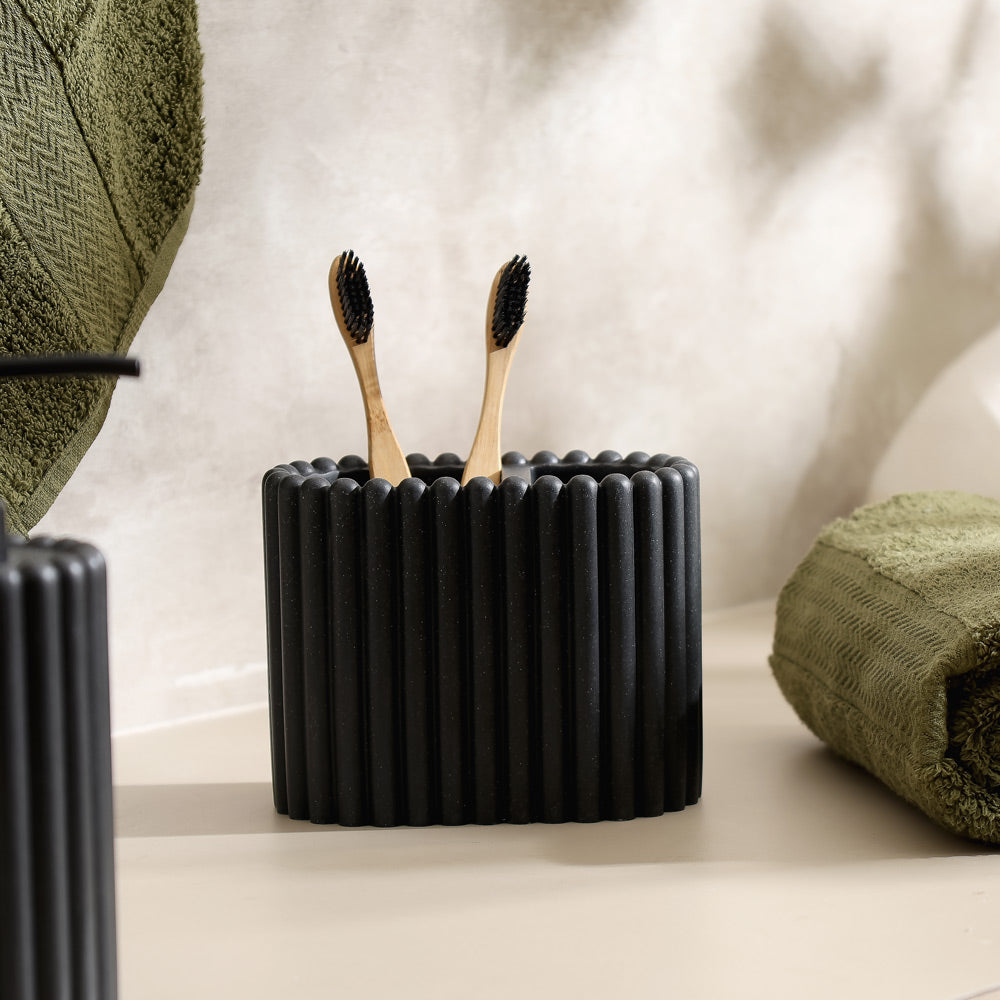 Ibaki Toothbrush Holder - Speckled Black