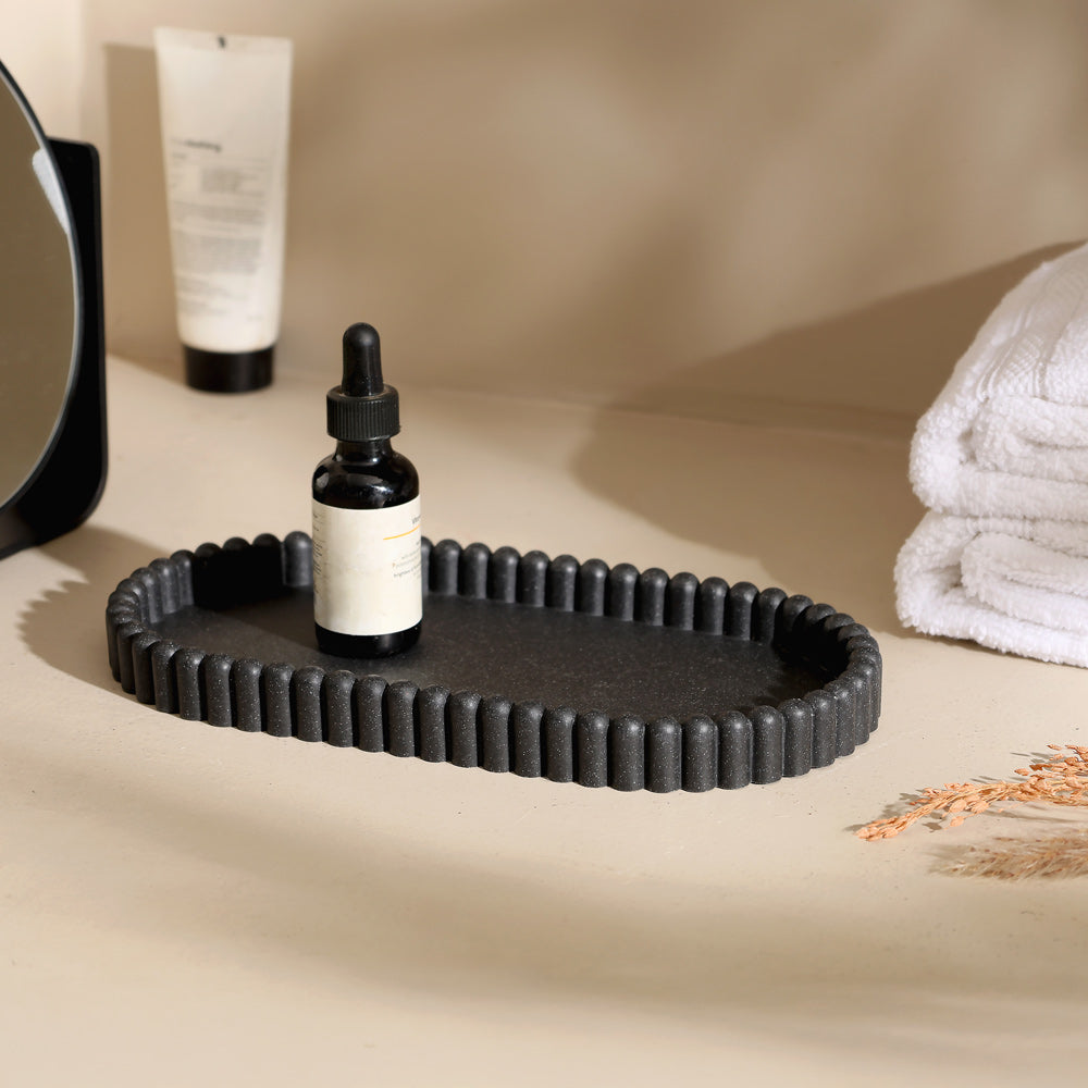 Ibaki Valet Tray Small - Speckled Black