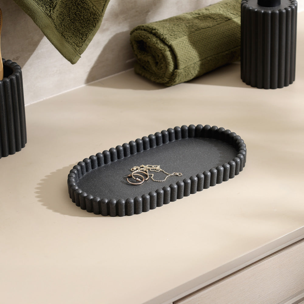 Ibaki Valet Tray Small - Speckled Black