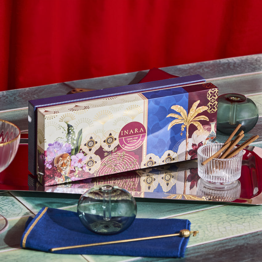 Incense Sticks with Holder - Ambergris, Oakmoss & Wood