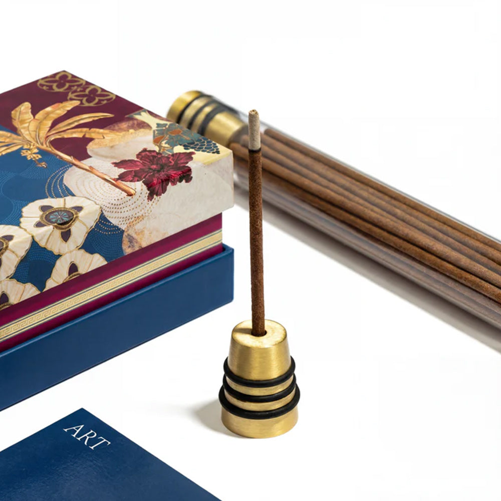 Incense Sticks with Holder - Ambergris, Oakmoss & Wood