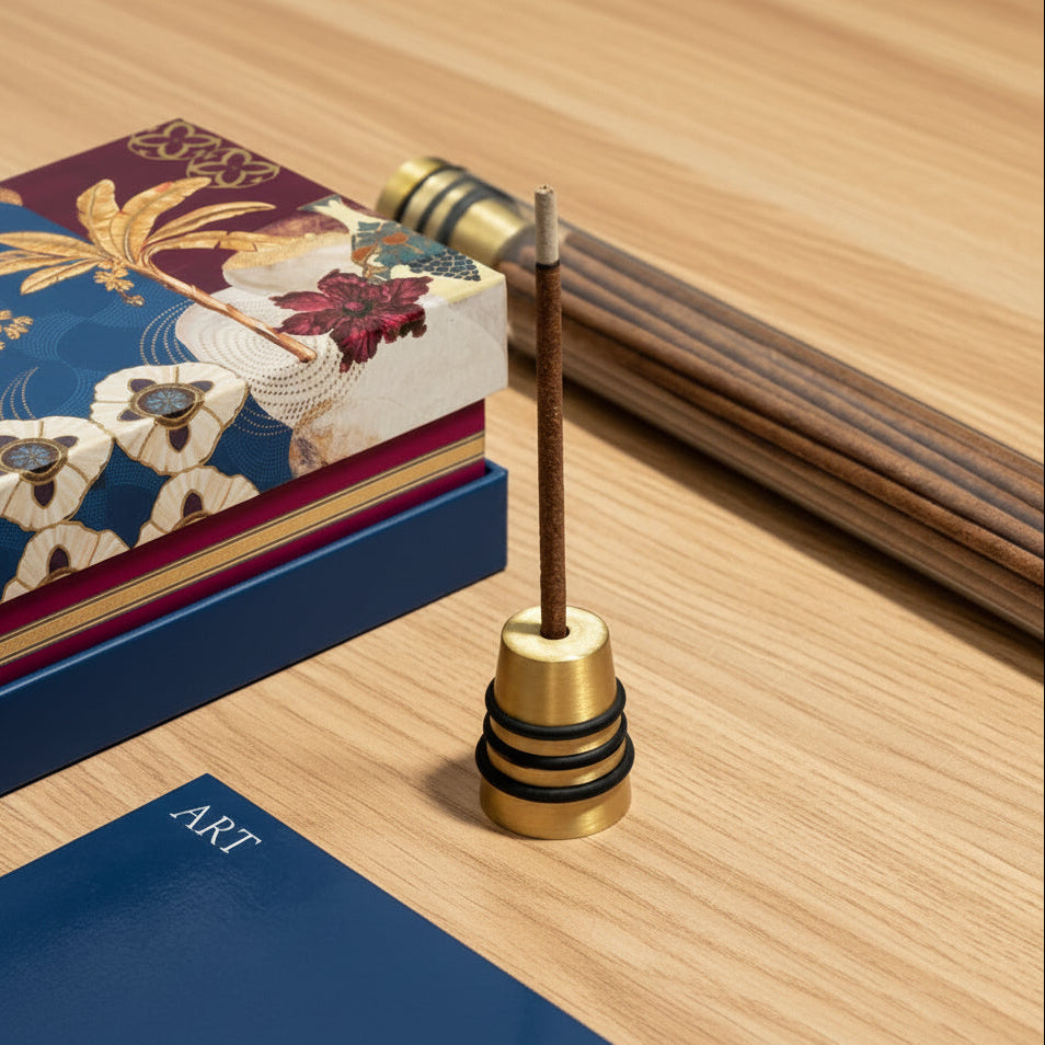 Incense Sticks with Holder - Ambergris, Oakmoss & Wood