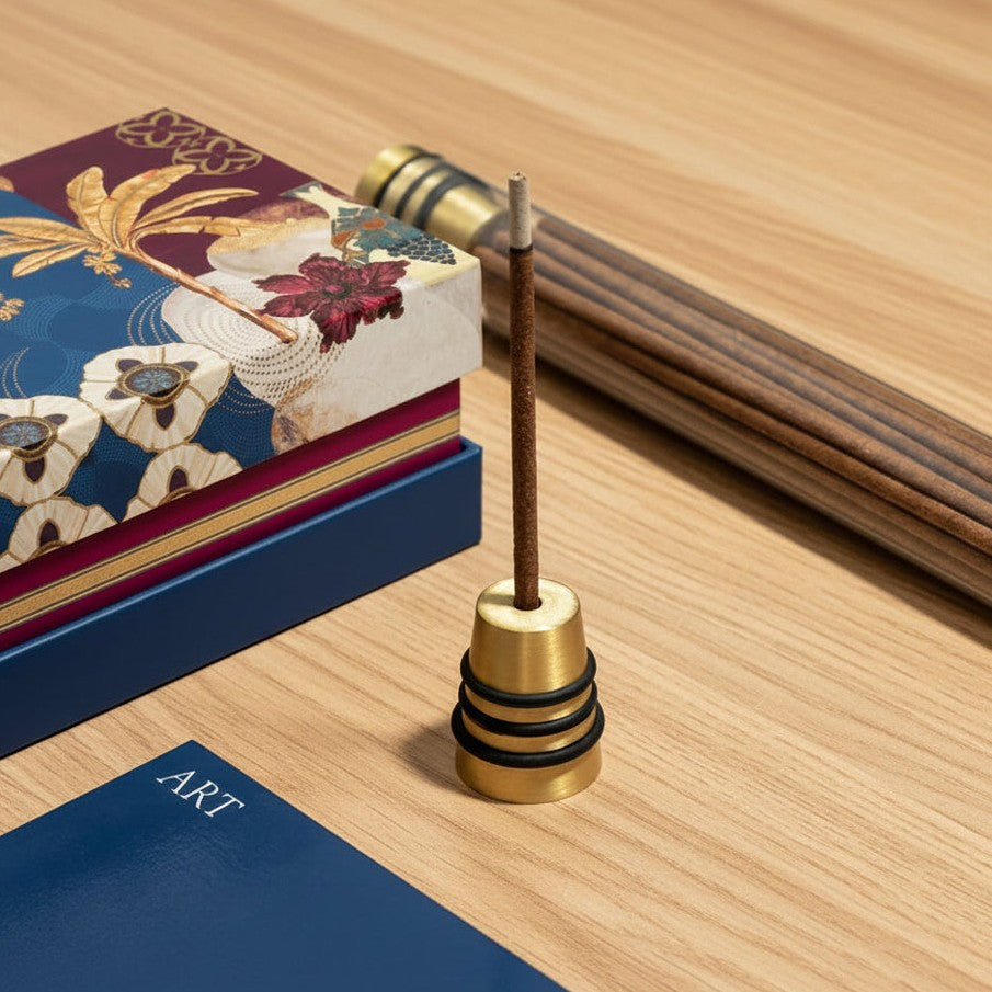 Incense Sticks with Holder - Ambergris, Oakmoss & Wood
