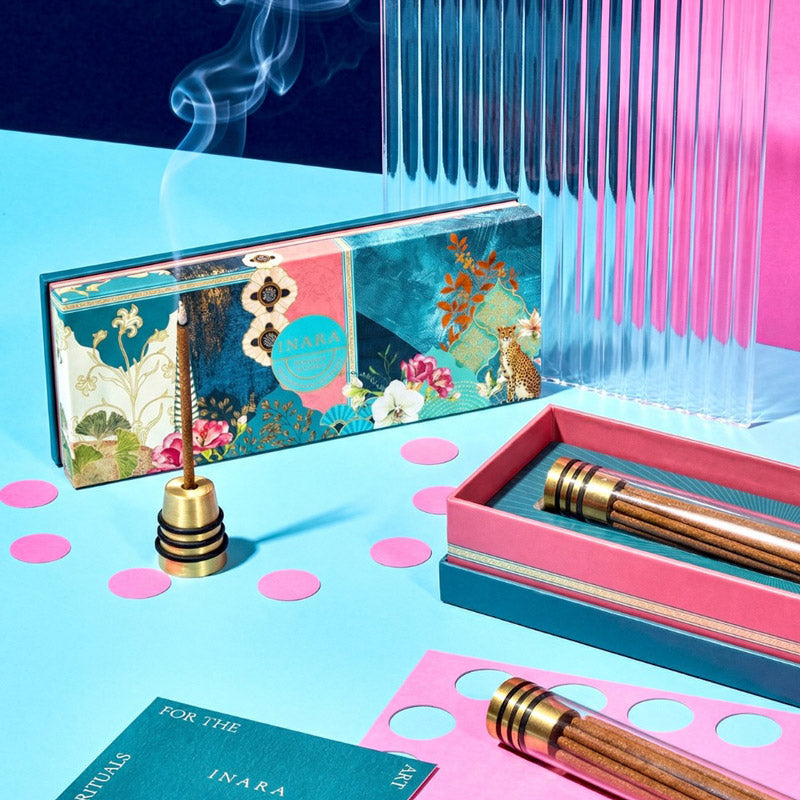 Incense Sticks with Holder - Sandalwood & Patchouli