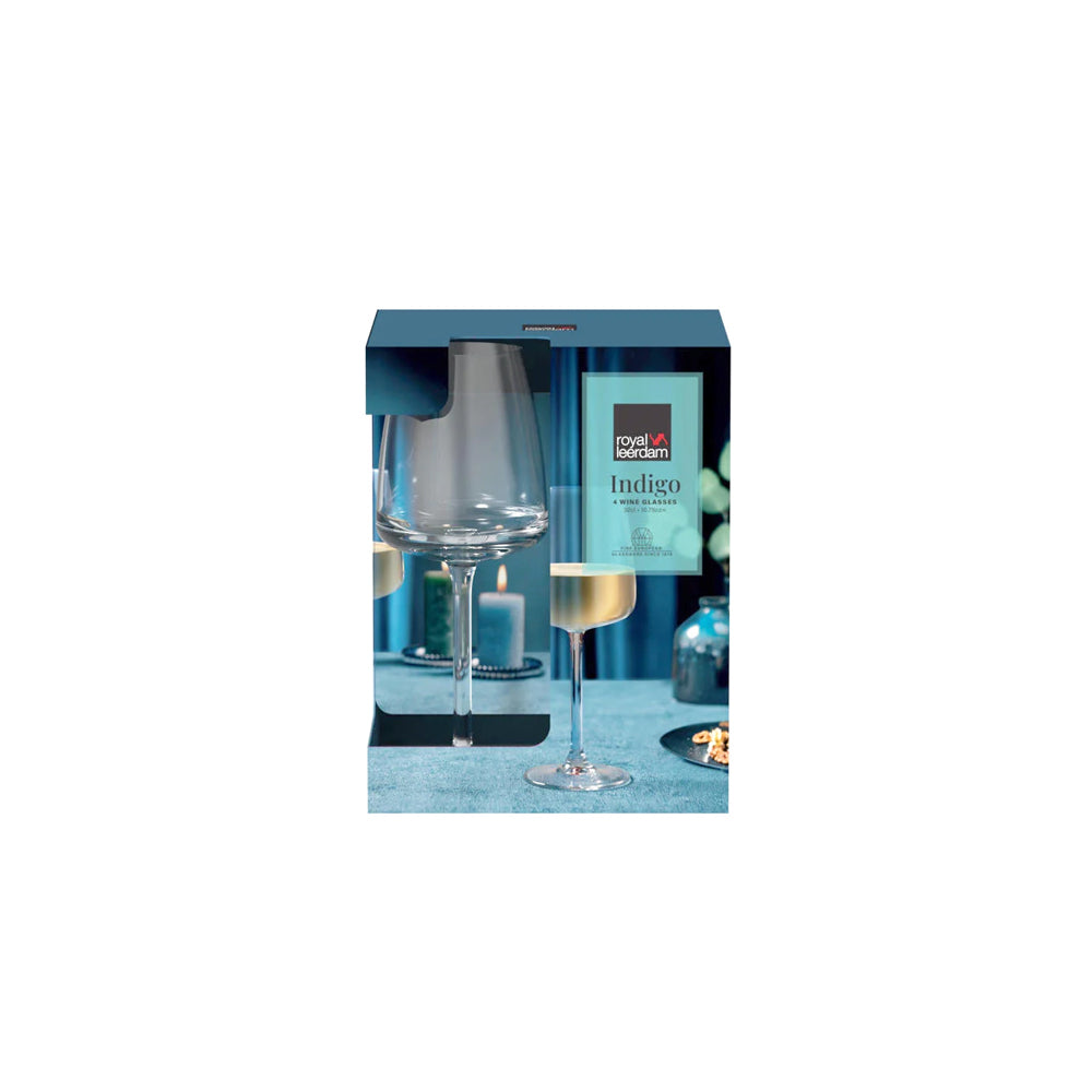 Indigo White Wine Glasses 310ml, Set of 4