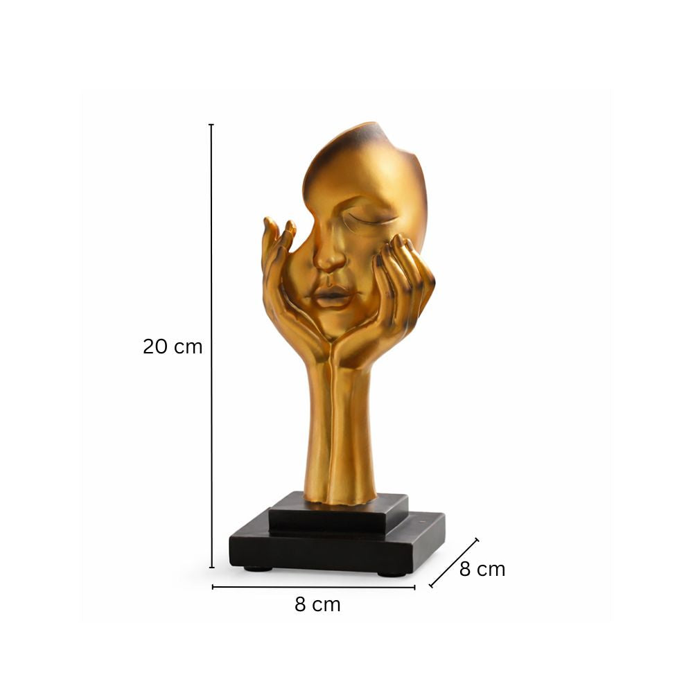Ingenue Decorative Sculpture Small - Bright Gold
