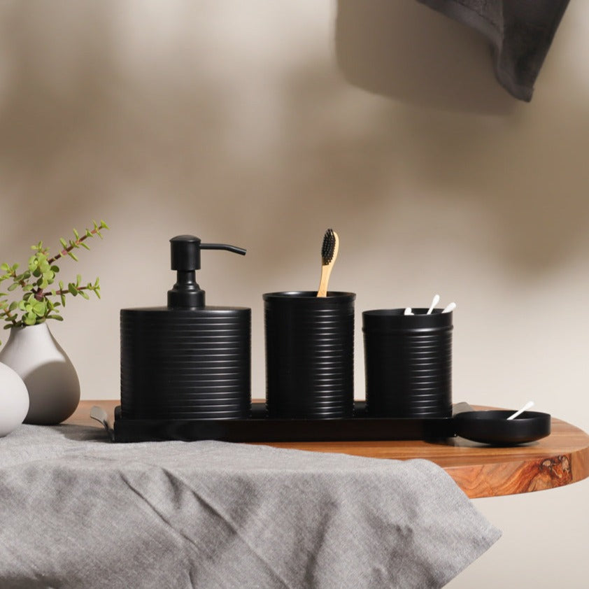 Ingle 4-piece Bathroom Set - Black