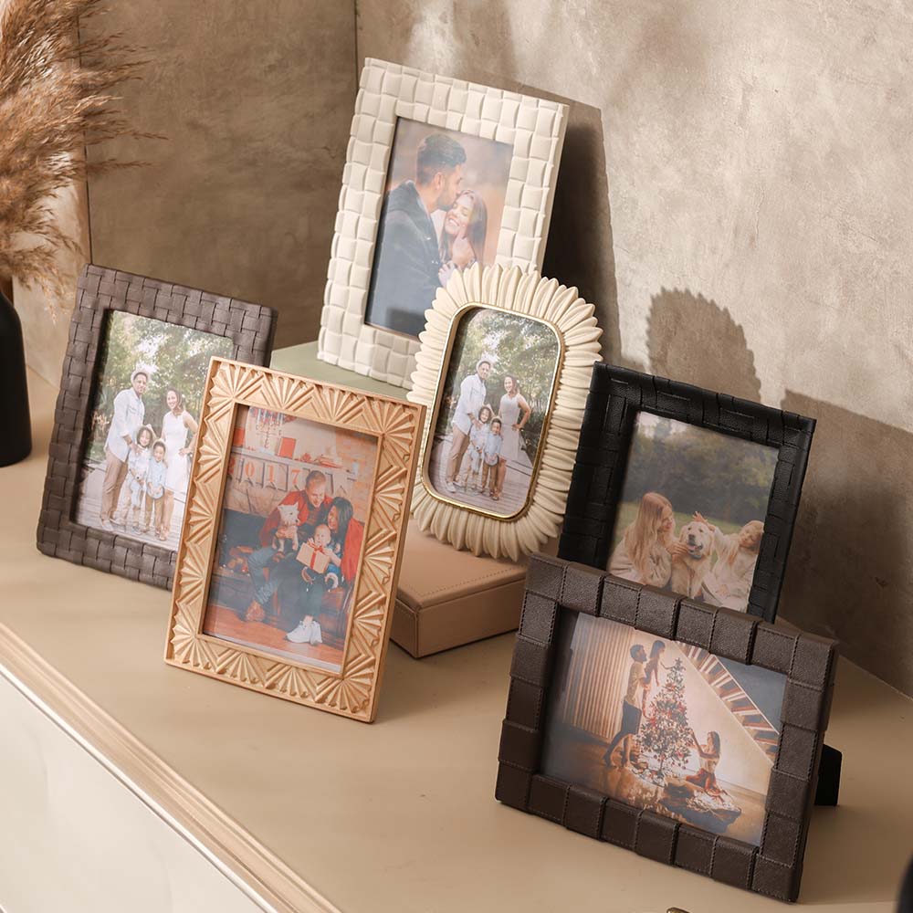 Tropicale Photo Frame Medium - Ivory Gold