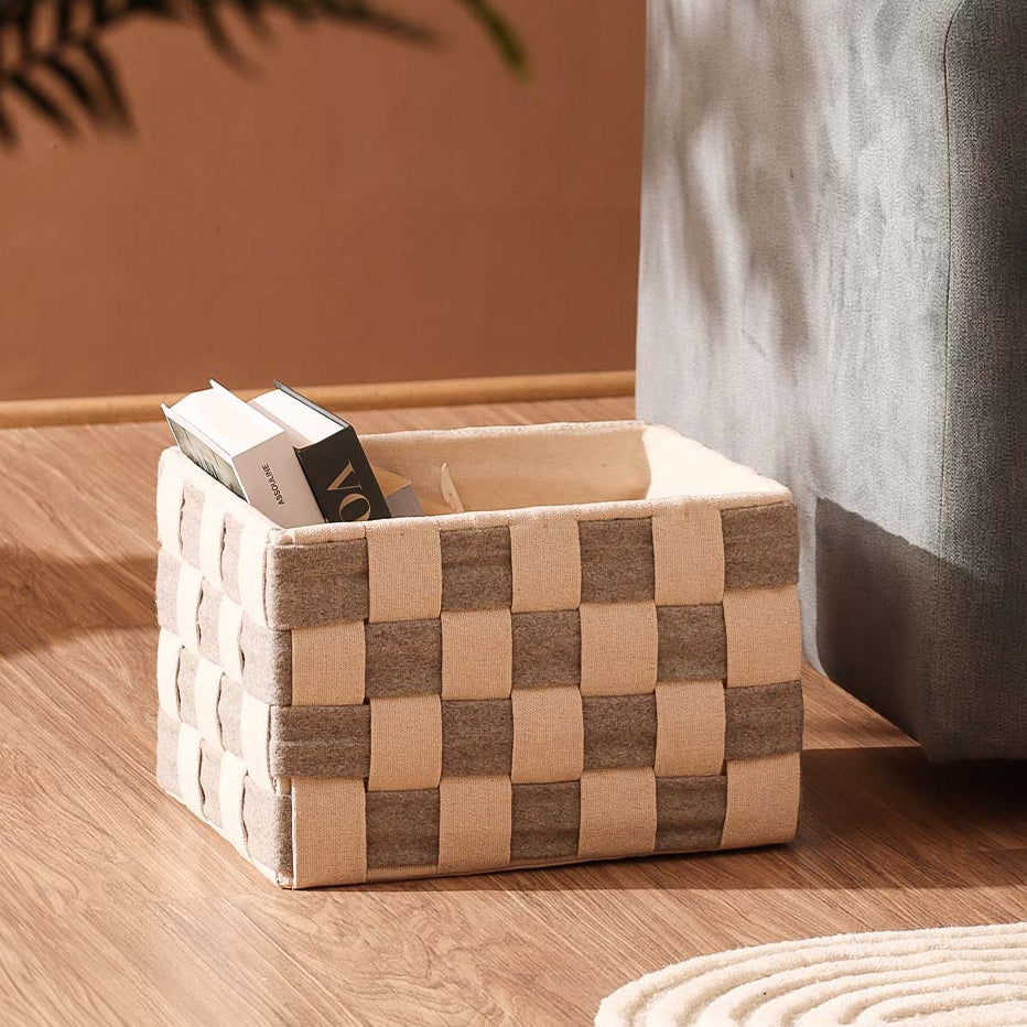 Intwine Storage Bin Large - Grey Cream