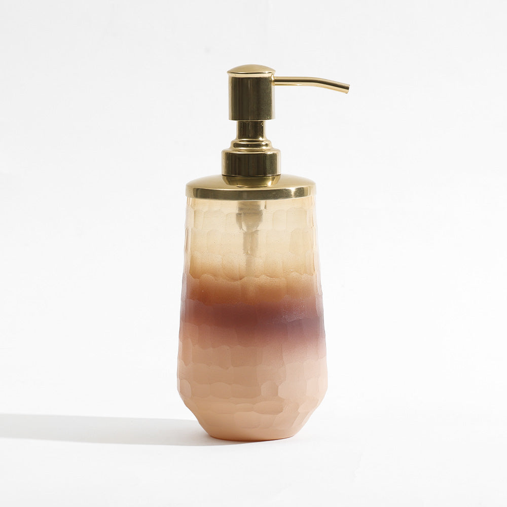 Iris Glass Soap Dispenser - Pink Ombre