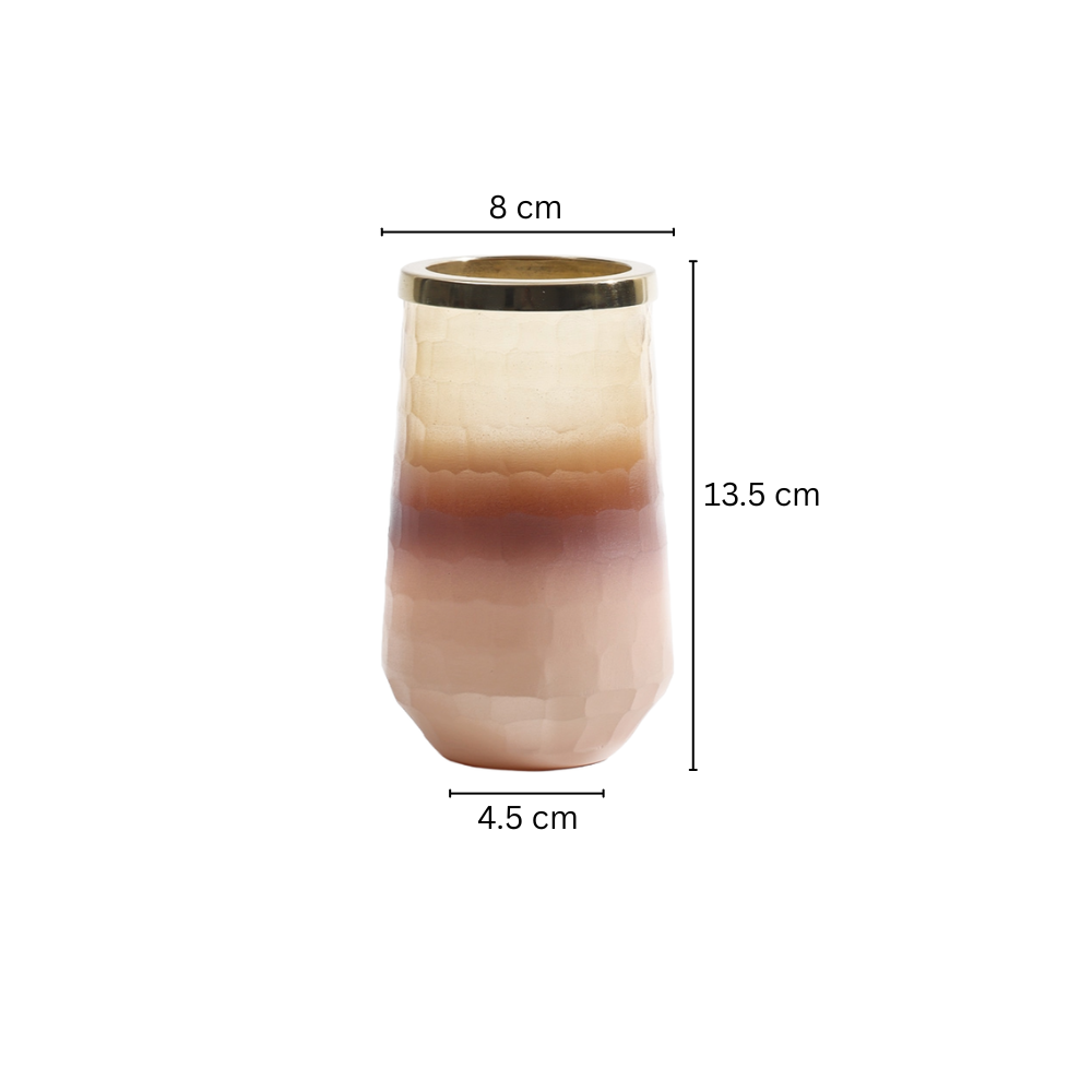 Iris Glass Toothbrush Tumbler - Pink Ombre