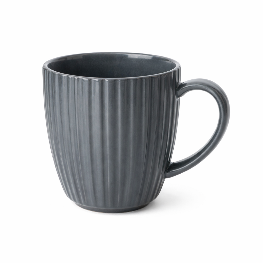 Isla Ceramic Coffee Mug - Dark Grey
