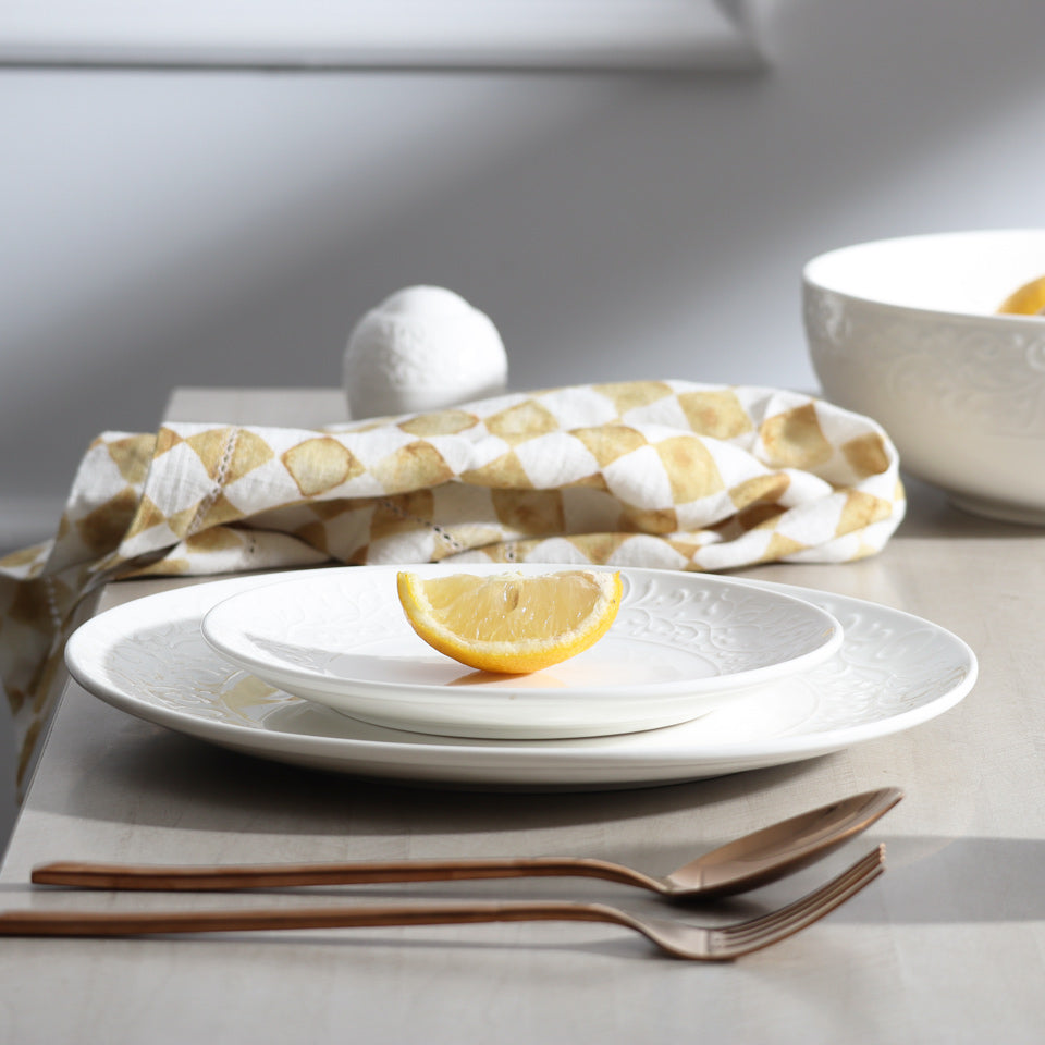 Ivy Dinner Plate - Ivory