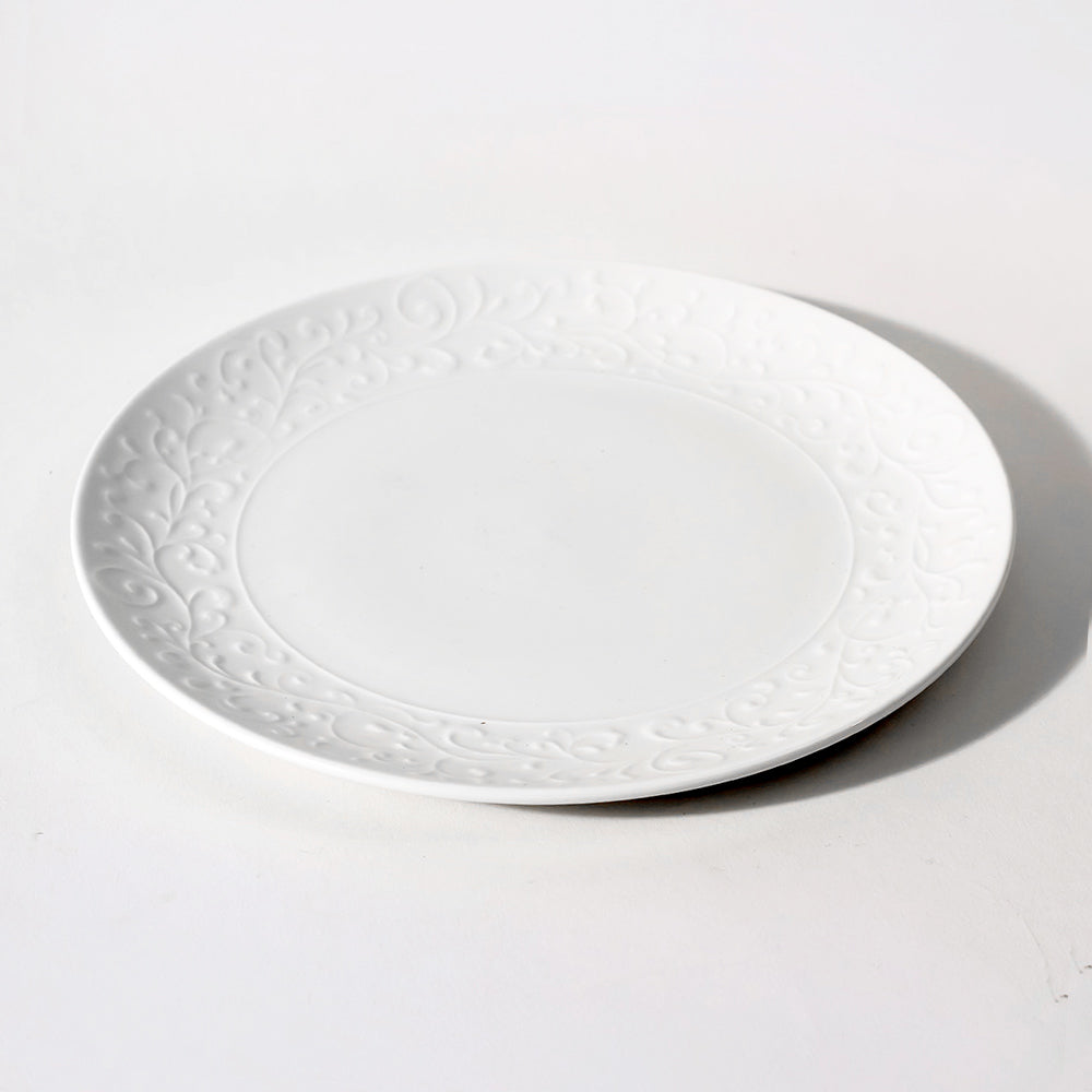 Ivy Dinner Plate - Ivory