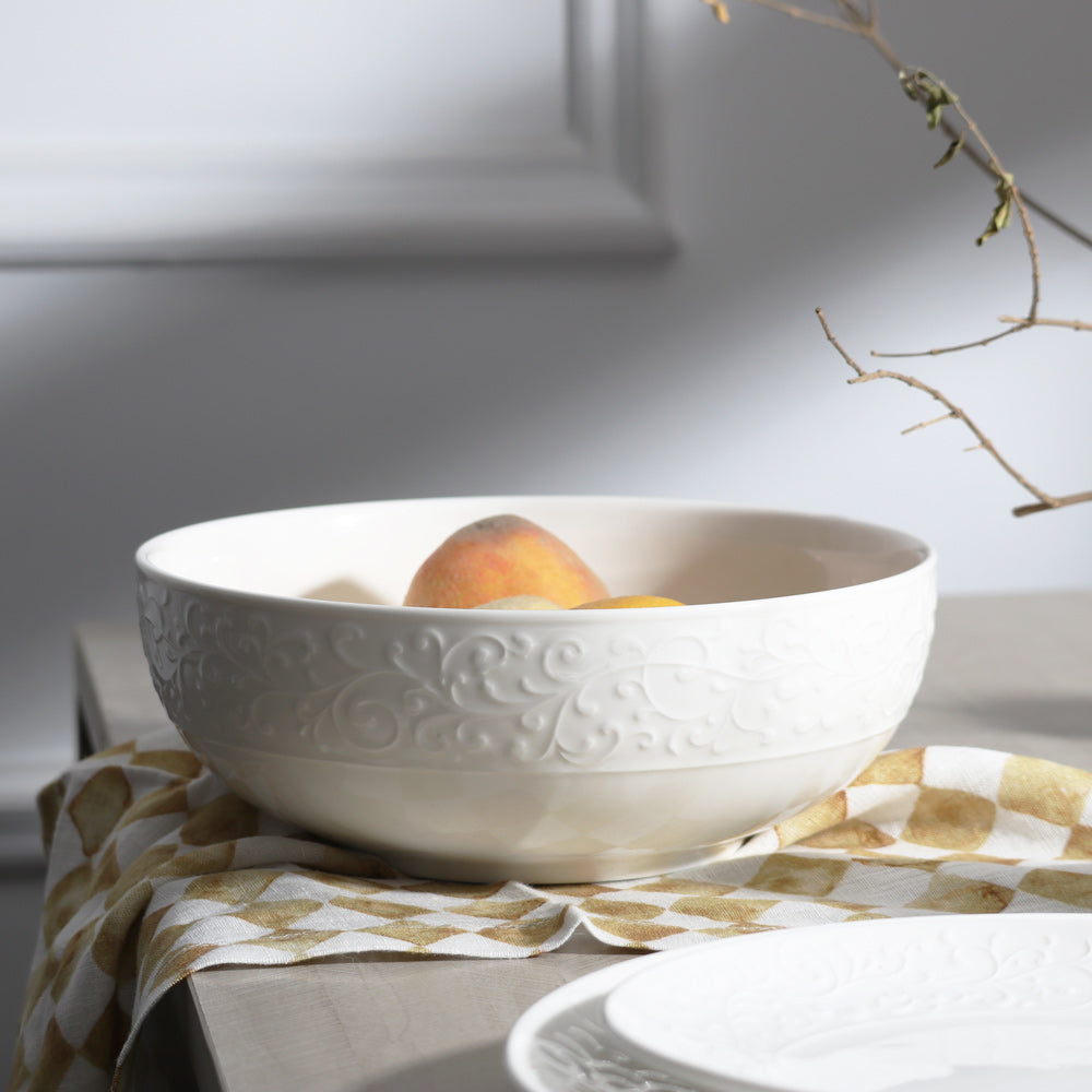 Ivy Large Bowl - Ivory
