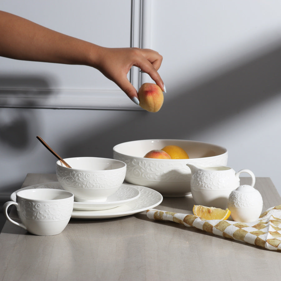 Ivy Large Bowl - Ivory