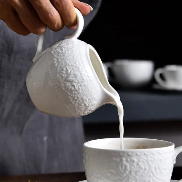 Ivy Milk Jug - Ivory