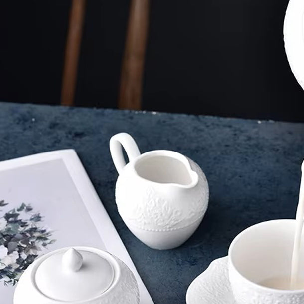 Ivy Milk Jug - Ivory