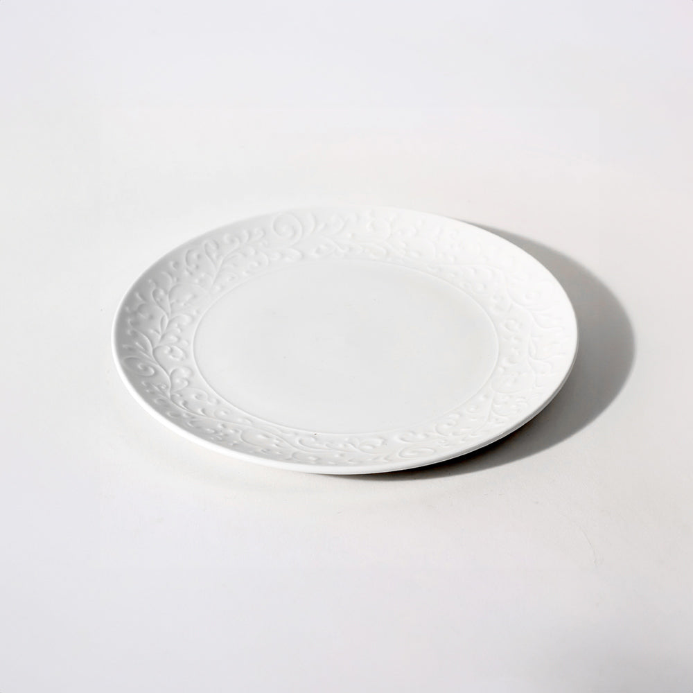 Ivy Quarter Plate - Ivory