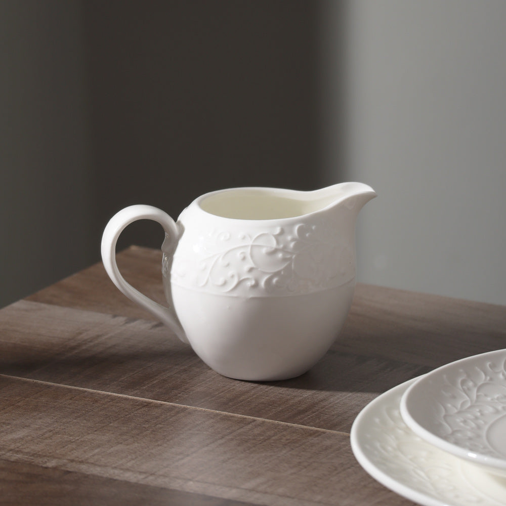 Ivy Milk Jug - Ivory