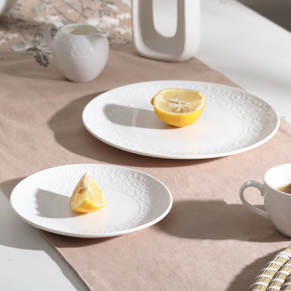 Ivy Quarter Plate - Ivory