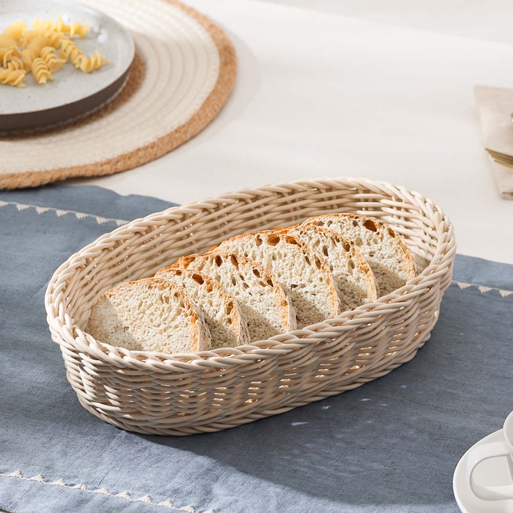 Jada Oval Basket Medium - Ivory