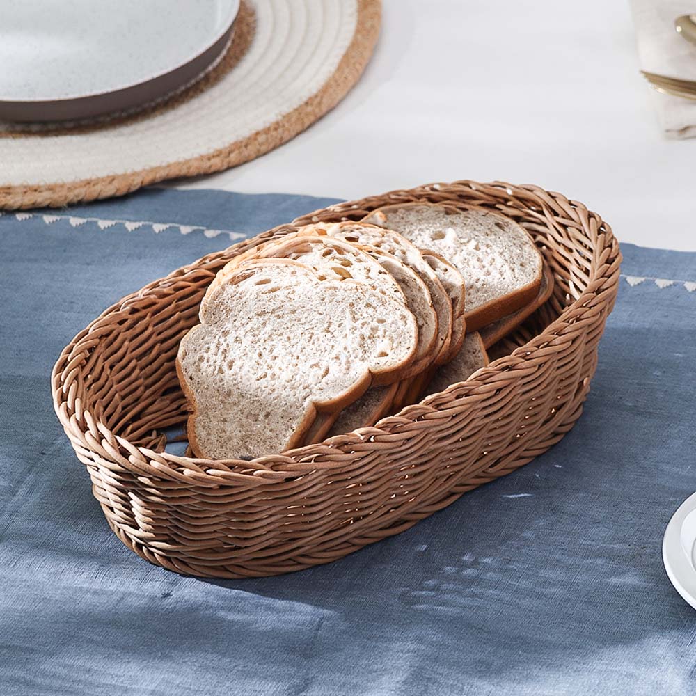 Jada Oval Basket Medium - Khaki