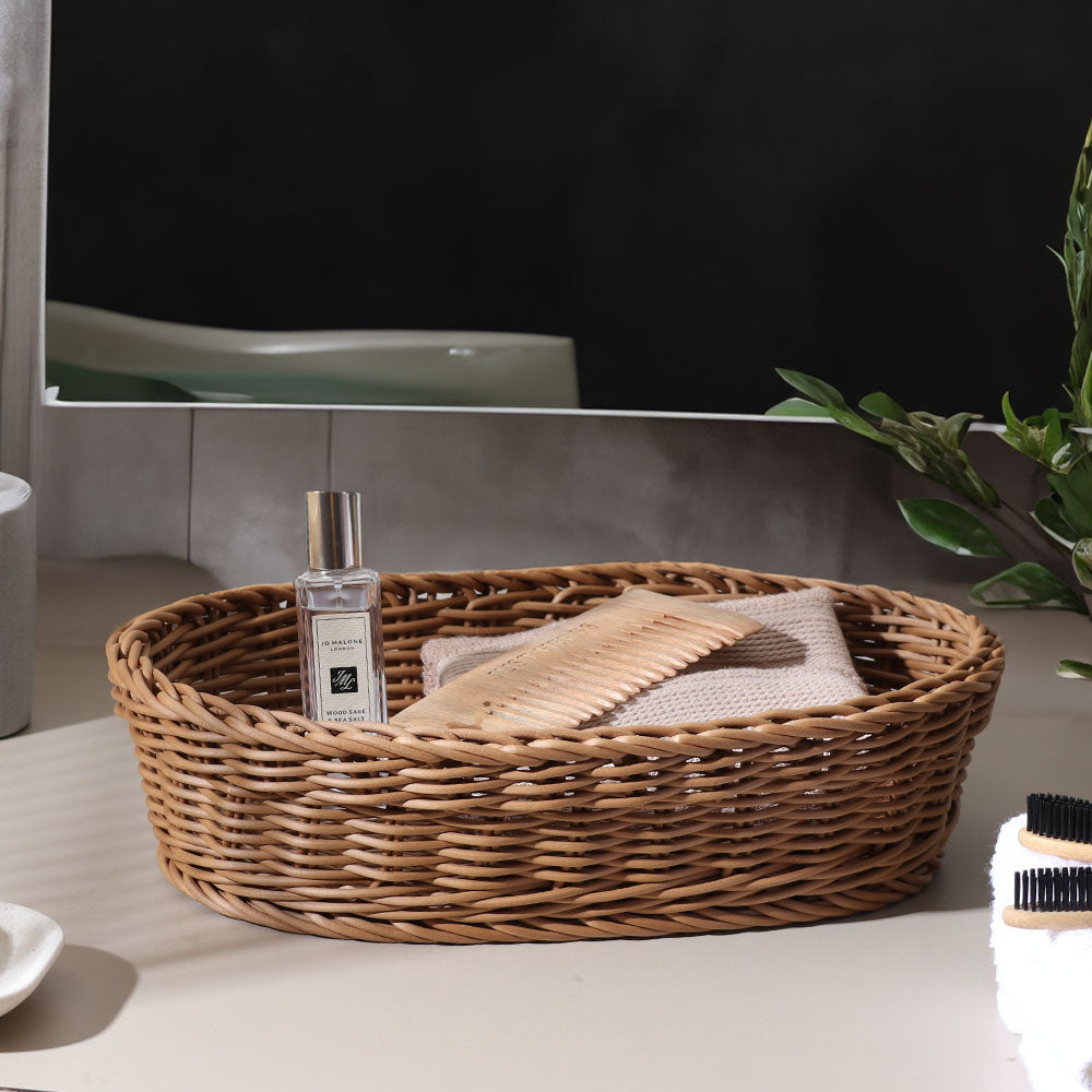 Jada Oval Basket Medium - Khaki