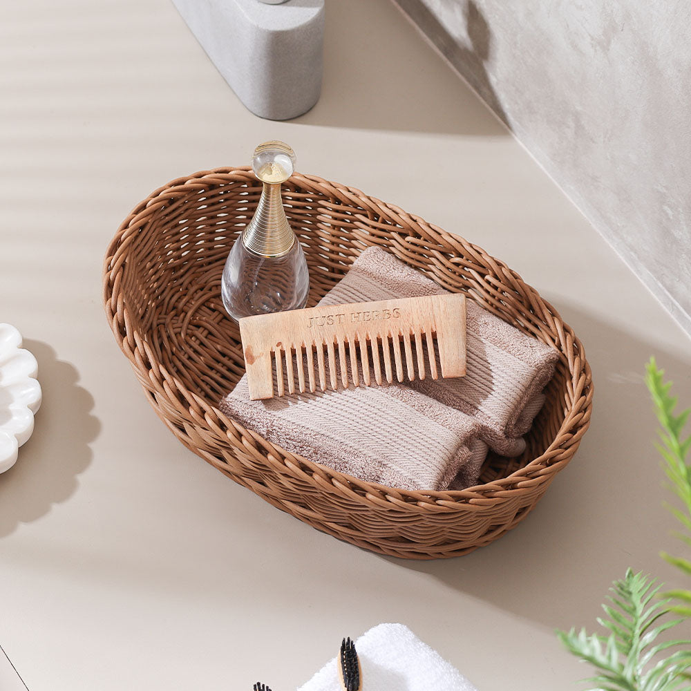 Jada Oval Basket Medium - Khaki