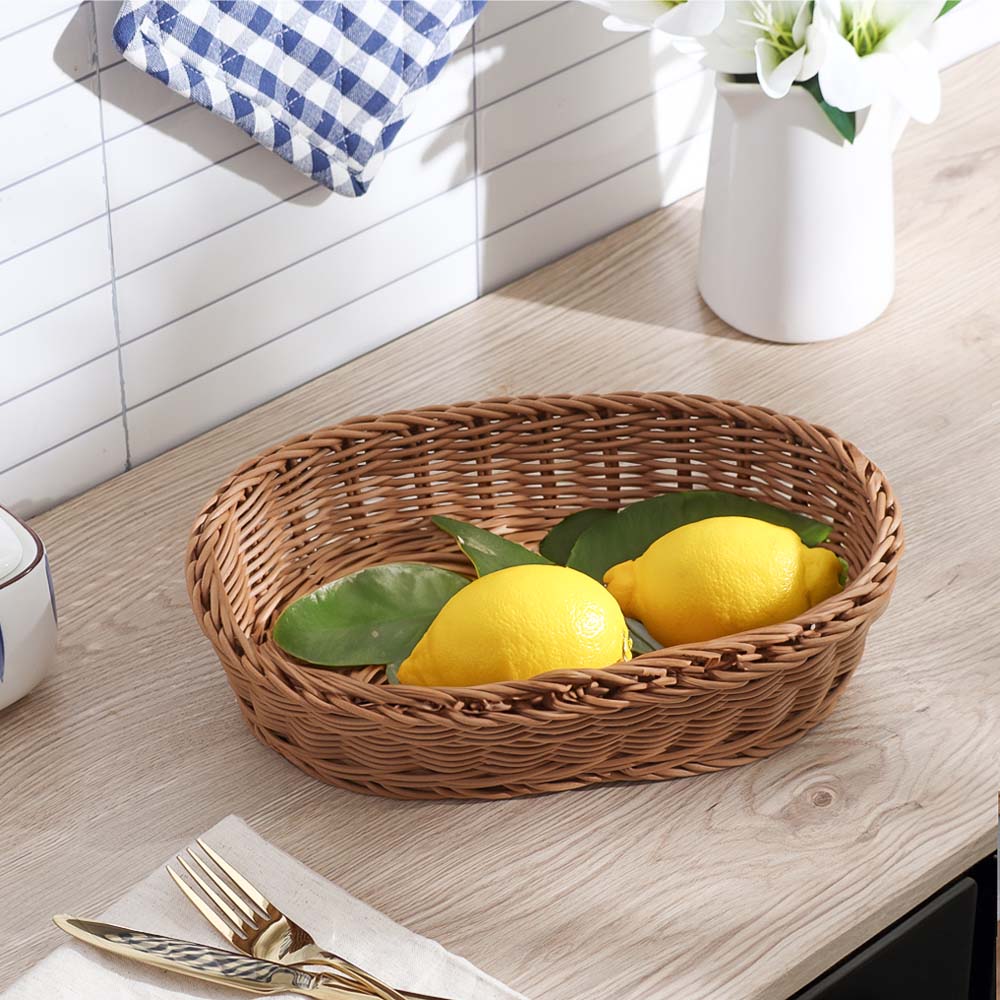 Jada Oval Basket Medium - Khaki