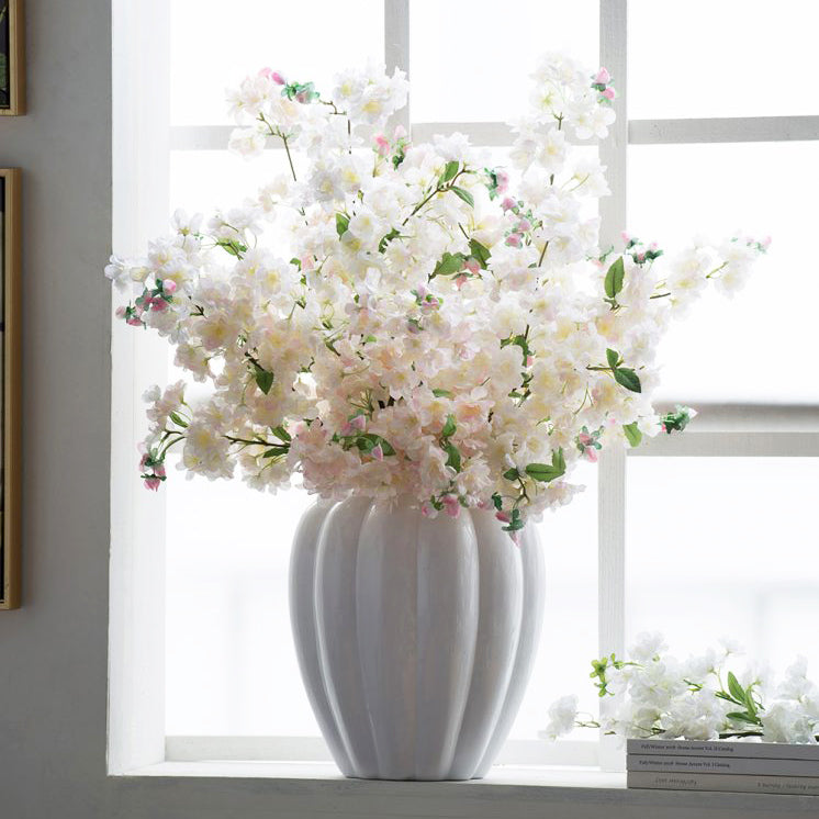 Japanese Cherry Faux Stem - Pale Pink