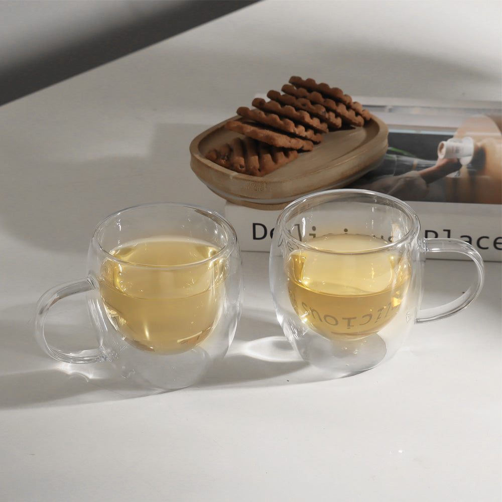 Java Double Wall Mugs, Set of 2 - Small