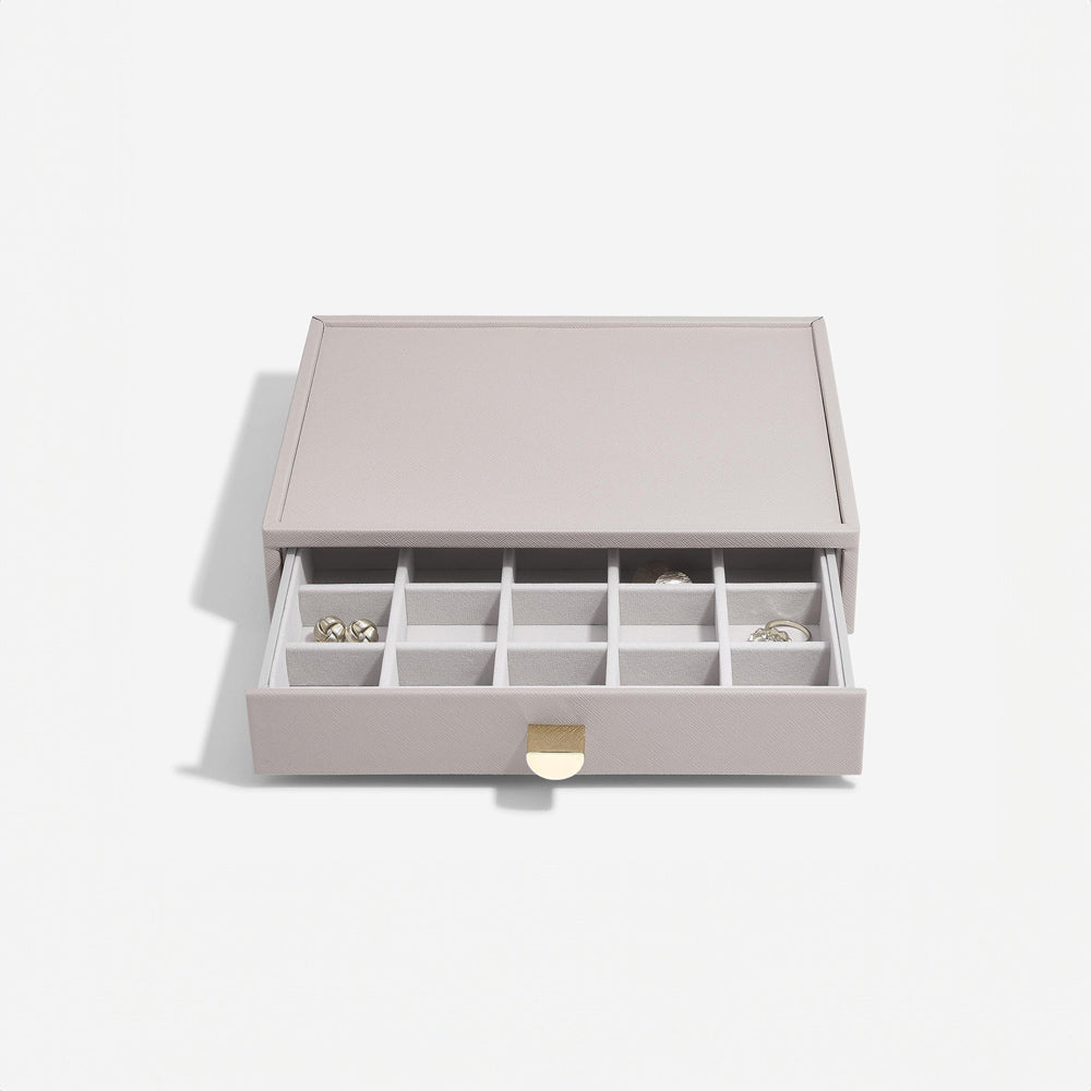 Jewellery Box Triple Drawers Medium - Taupe