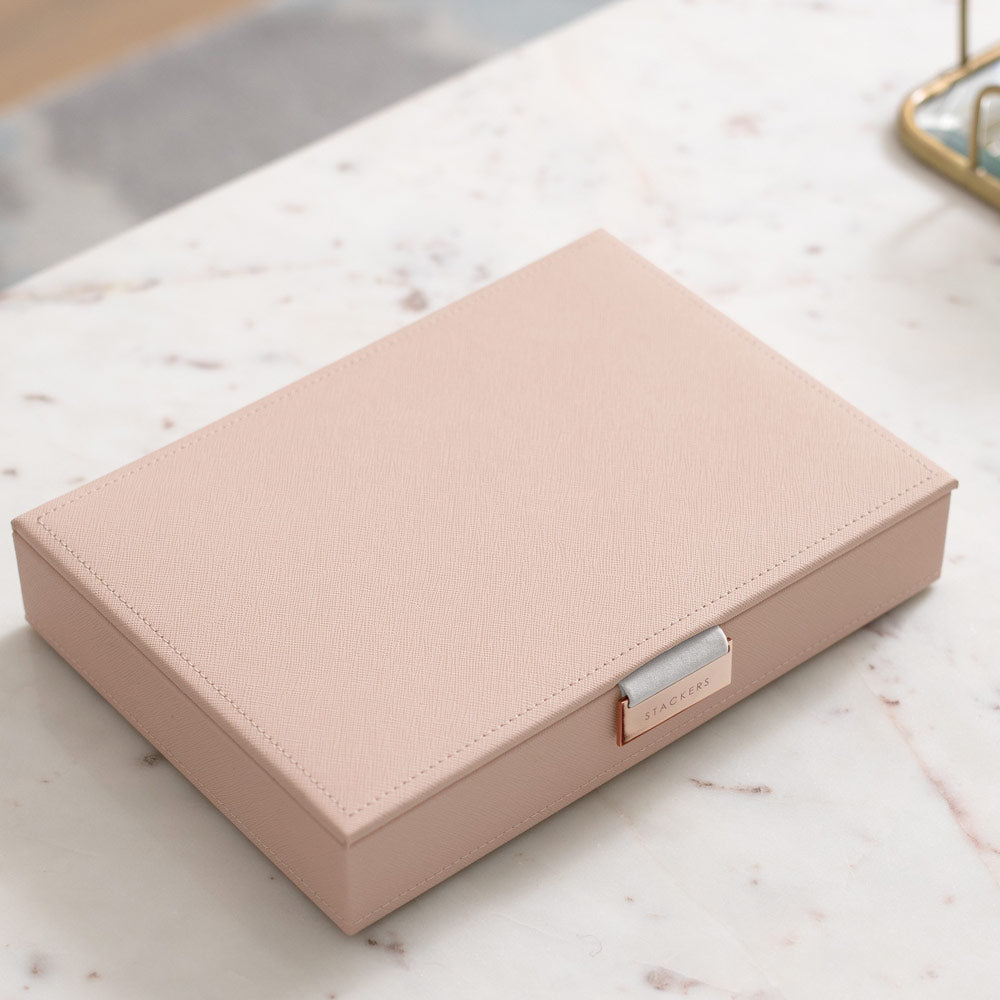 Jewellery Box with Lid Large - Blush Pink