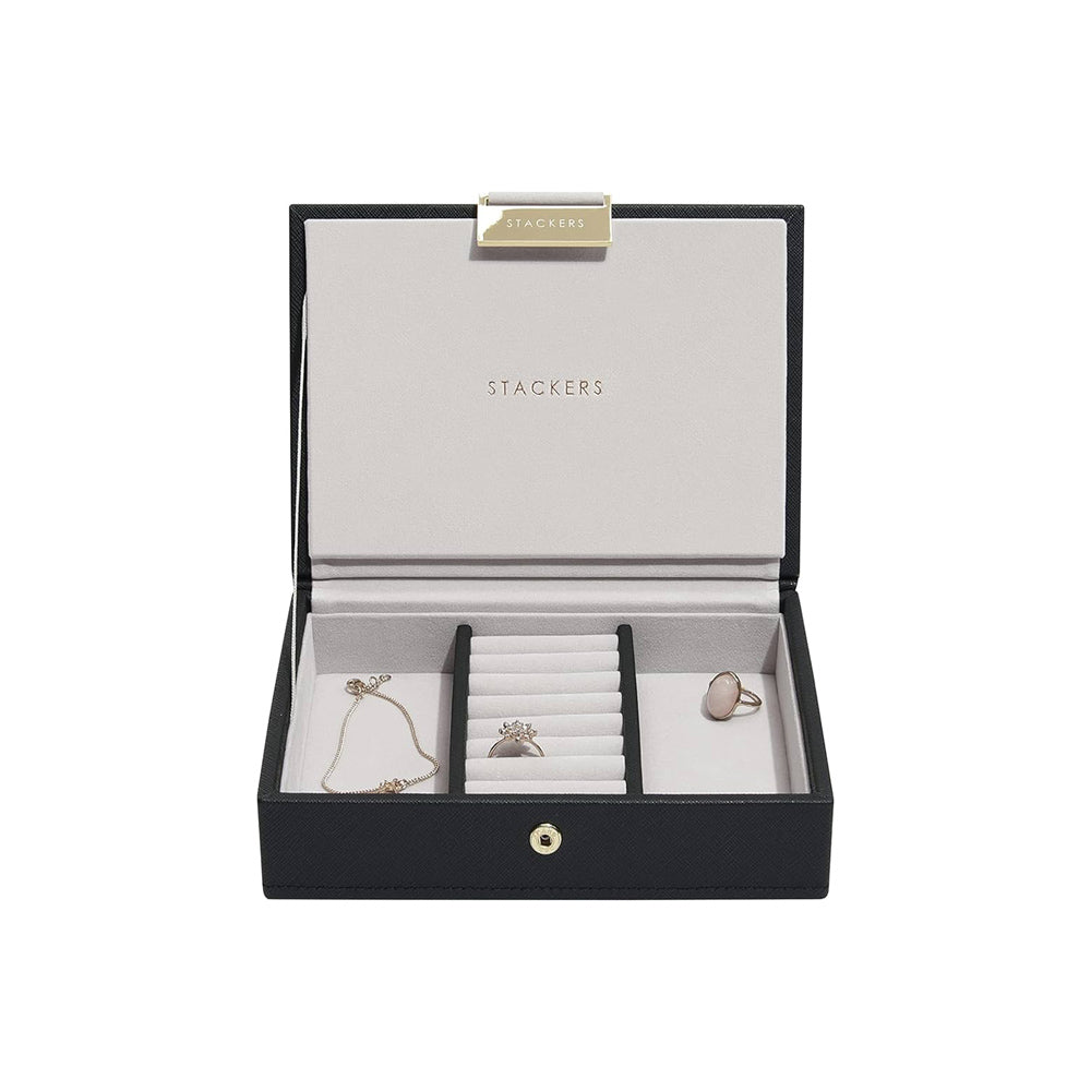 Jewellery Box with Lid Small - Black