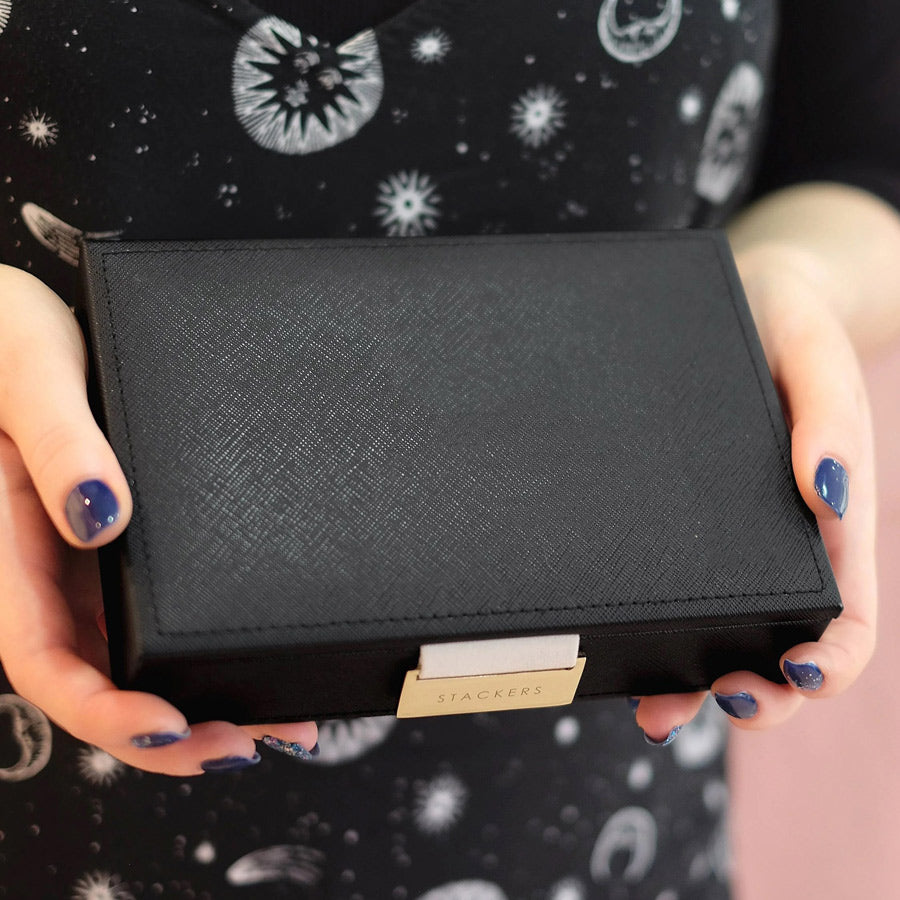 Jewellery Box with Lid Small - Black