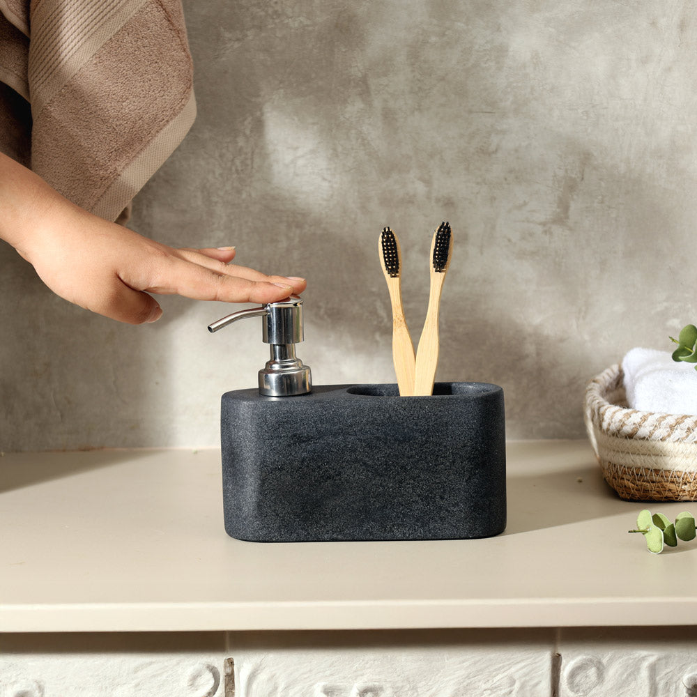 Jordan Dispenser & Tumbler - Speckled Black