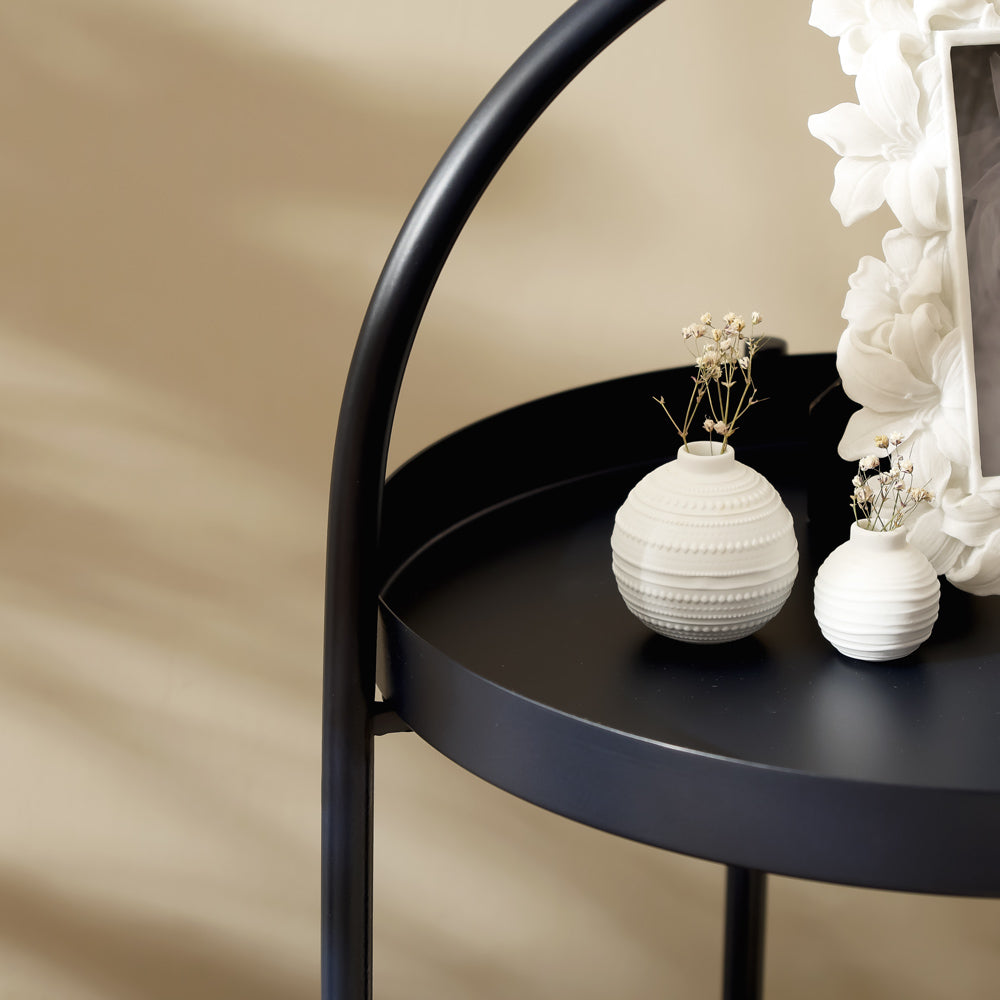 Jude Tiered Metal Multi-Purpose Trolley - Ink Blue