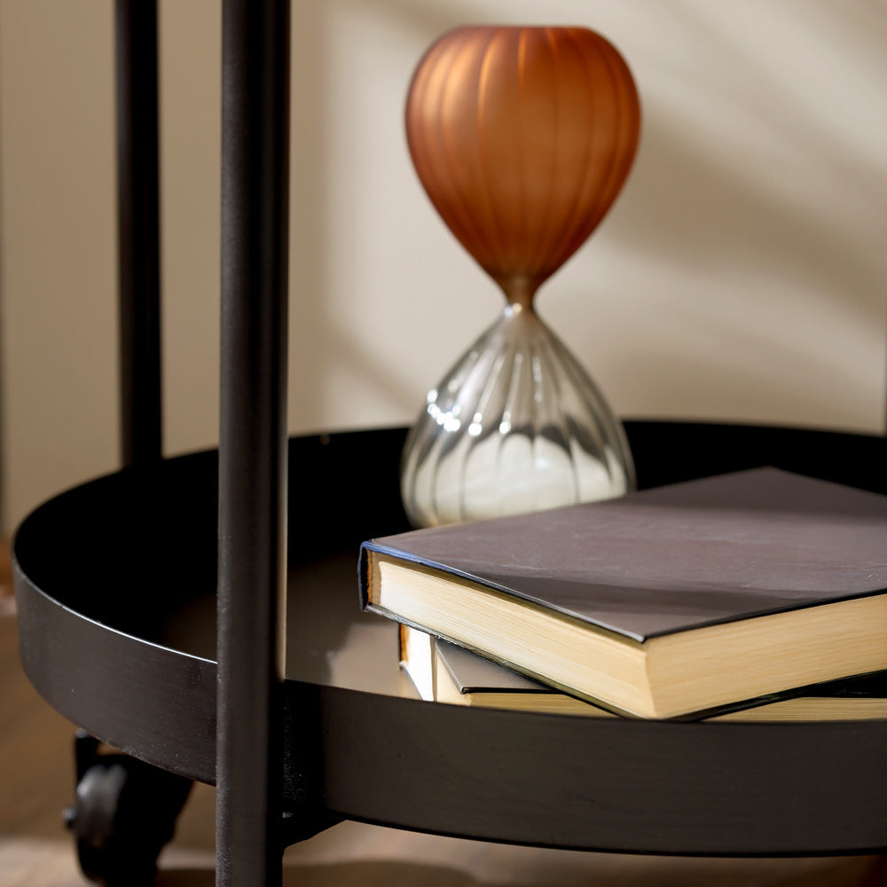 Jude Tiered Metal Multi-Purpose Trolley - Black