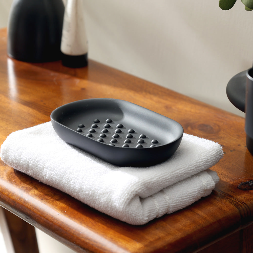 Junip Oval Soap Dish - Black