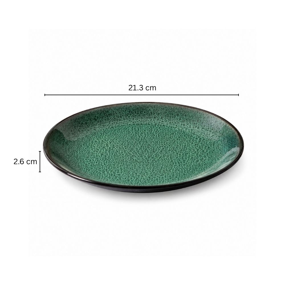 Juniper Quarter Plate - Basil Green